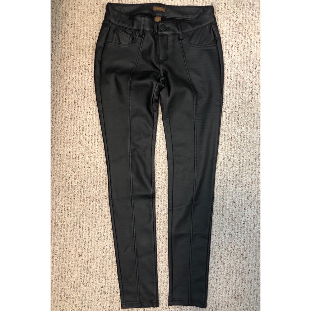 Black Leather Skinnies